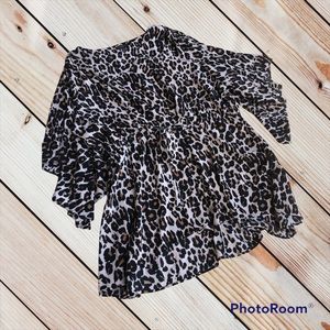 Lane Bryant 22/24 animal print blouse